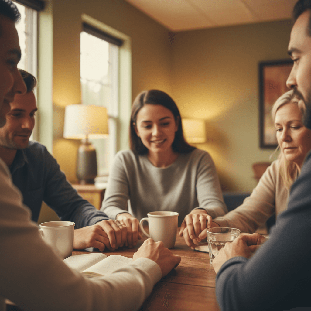Coffee and refreshments shared between friends